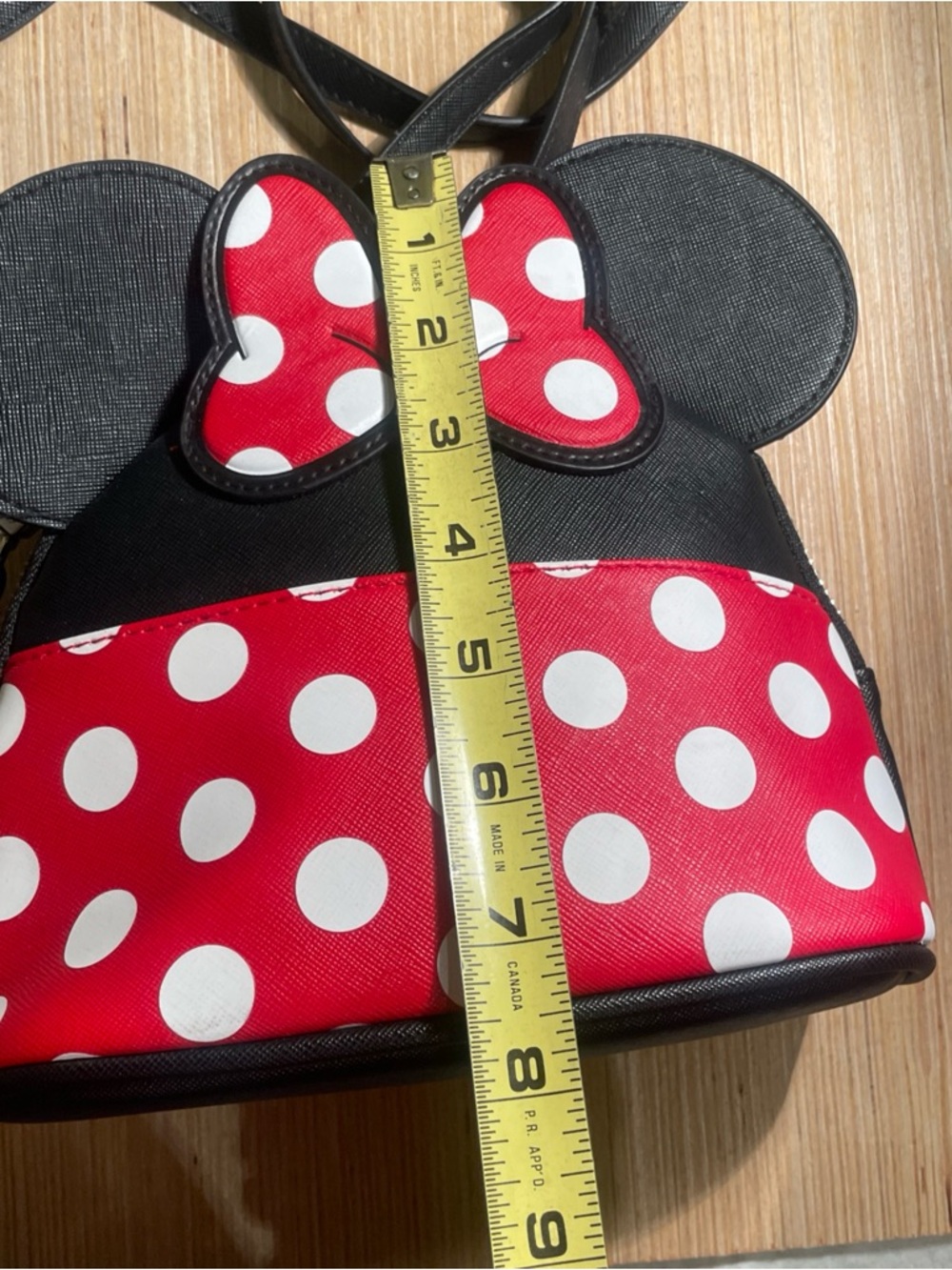 Disney new Red Polka Dot Minnie-Style Crossbody Bag - Picture 9 of 10